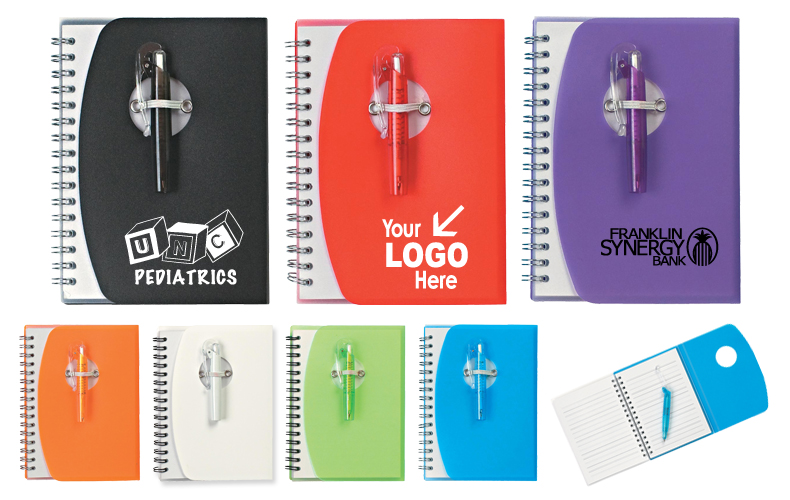 Stylish Spiral Notebook w/ Shorty Pen